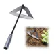 1Pc Steel Hardened Hollow Hoe Handheld Gardening Weeding Rake Planting Vegetable Garden Tools