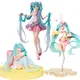 20CM 2024 New Anime Hatsune Miku Kawaii Action Figure PVC Model Doll Figurals Rabbit ears Collect