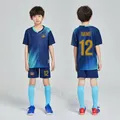 Kids Football Jersey Personalized Custom Boy Soccer Jersey Set Polyester Soccer Uniform Breathable