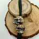 1PC Brass Orc Skull Knife Bead EDC Tool Paracord Bead DIY Flashlight Pendant Keychain Charm