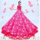 for barbie outfit for barbie doll clothes Princess dress trailing wedding bride marriage dress for