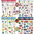 3/6/12Sheets Cute Disney Cartoon 3D Bubble Sticker Princess Mickey Mouse Cars Decals Kawaii Reward