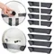 Self-Adhesive Pot Lid Organizer Rack Wall-Mounted No Punching Household Kitchen Storage Holder Pan