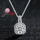 Classic Style 925 Sterling Silver Necklace And Pendants Jewelry For Women Box Chain Luxurious Big CZ