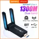 WiFi USB 3.0 Adapter 1300Mbps Bluetooth 4.2 Dual-Band 2.4GHz&5GHz Wifi Usb For PC Desktop Laptop