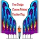 Custom Print Feather Flag Beach Banner Barber Shop Spa Salon Sport Racing Massage Coffee Hot Dog Ice