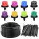 5-10m 4/7mm PVC Garden Watering Hose Micro Irrigation System with 8 Holes Drippers Greenhouse Water