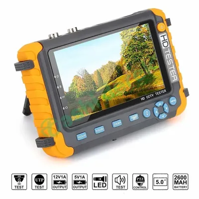Portable CCTV Tester IV8W 8MP AHD/CVI/TVI Mini Monitor Cameras Tester HDMI VGA Input Video Cable Security Camera Tester