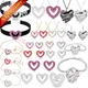 XFU Original Una Series Fashion Jewelry Set Exquisite Crystal Heart Charm Women's Earrings Necklace