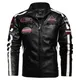 New Motorcycle Jacket For Men In Autumn/Winter Fashion Casual Leather Embroidered Aviator Jacket In