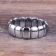 Fashion Energy Hematite Magnetic Bracelets Men Nature Silver color Hematite Charm Bracelets for