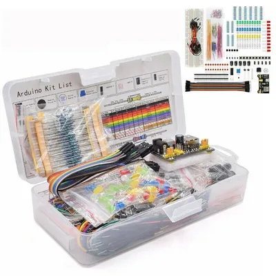DIY Project Starter Electronic DIY Kit with 830 Tie-points Breadboard for Arduino R3 Electronics
