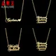 Auxauxme Custom Multi Names Heart Pendant Necklace Stainless Steel Personalized Nameplate for Family
