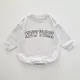 2023 Baby Romper for Boys 0-24M Toddler Newborn Baby Girls Sweatshirt Jumpsuit Letter Printing Long