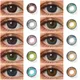 Magister Contact Lenses For Women Makeup 3 Tone Contact Lenses For Eyes Brown Purple Colored Lenses