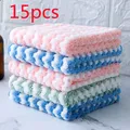 3/5/10/15Pcs Kitchen Anti-Grease Wiping Rags Microfiber Wipe Household Cleaning Products