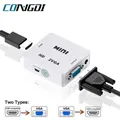 Mini HDMI-Compatible To VGA Adapter For PS3 XBOX TV Box PC Laptop HDTV Projector DVD 1080P Full HD