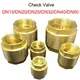 NPT Brass Check Valve Female Thread In-Line Spring for Water Control 1/2" 3/4" 1" 2" 1-1/2" 1-3/4"