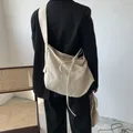 Women Leisure Bandage Crossbody Bag Canvas Shoulder Bag Female Multi-purpose Messenger Bag Student