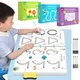 Montessori Math Learning Children Toys Drawing Tablet Pen Control Hand Training Shape Math Match