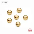 Real 14K Gold Filled Round Seamless Bead Gold Beads for Jewelry Making Handmde DIY Accessories Gold