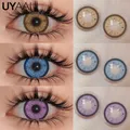 UYAAI Color Contact Lenses for Eyes Korean Lens Natural Lenses Brown Lenses Blue Eye Contact Brown