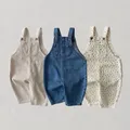 2023 Spring New Baby Boy Trousers Solid Infant Overalls For Boys Girls Clothes Kids Casual Loose