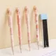 2Pcs 0.5mm Honey peach Cute Press Automatic Mechanical Pencil School Office Supplies Student