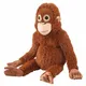 YIJA Red Gorilla Orangutans Pongo Monkey Plush Toy Stuffed Doll Cartoon Jungle Forest Animal Baby