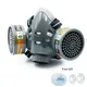 308 Face Gas Dust Mask Chemical Respirator Dual Filters Work Safety Masks Spray Paint Dust Mask With