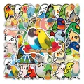 10/30/50pcs Kawaii Parrot Bird Graffiti Stickers Trave NoteBook Phone Taptop Guitar Graffiit Sticker