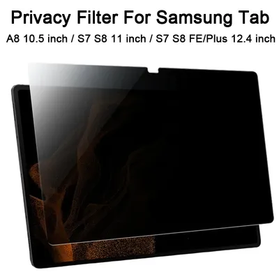 For Samung Galaxy Tab S6 Lite 10.4 S7 FE/Plus 12.4 S8 11 A8 10.5 inch Privacy Screen Protector Matte
