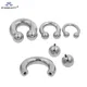 1Pc Stainless Steel Hugsize Nostril Nose Ring Horseshoe Rings BCR Ring Piercing Earrings