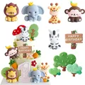 Farm Animal Cake Decoration Farm Theme Birthday Cake Topper Pig Chicken Tractor Cow Figure Cake