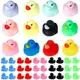 20/10pcs Baby Bath Toy Cute Little Squeaky Rubber Ducks with Squeeze Sound Float Ducks Baby Shower