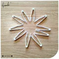 Lymouko 10pcs/Lot White Contact Lenses Special Silica Gel Tweezers Eye Care Lens Accessories for