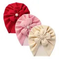 Lovely Flower Baby Hat Infant Baby Girls Turban Hats Faux Cashmere Kids Cap Newborn Caps Bonnet Head