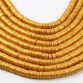 350Pcs 4/6MM Gold Color Flat Round Clay Beads Chip Disk Loose kralen Spacer Beads For Jewelry Making