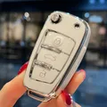 Car Key Case Cover for Audi A6 A1 A3 A7 A5 A6 C7 Audi A4 B9 R8 Tt Mk2 C6 A3 8p A6 C5 Q7 S7 Q8 A8L RS