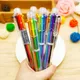 Jonvon Satone 20pcs Ball Point Pen Marker Korea Creative Stationery Pen 6 Color In 1 Ballpoint Pen