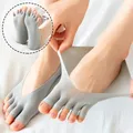 1 Pair Women Socks Breathable Soft Elastic Open Toe Sock High Quality Invisible Sox Ultra-thin