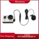 3.5mm Active Clip Microphone with Mini USB Audio Adapter Mic Cable for Gopro Hero 3 3+ 4 Action