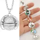 Magic 4 Photo Pendant Necklace For Women Men Memory Floating Locket Necklace Angel Wings Fashion