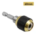 60mm 1/4" screw drill magnetic drill bit quick change lock magnetic drill bit extender drill bit