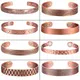 Pure Copper Magnetic Bracelet Men Arthritis Adjustable Magnets Women Cuff Therapy Health Energy