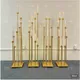 4/5/10pcs 8 Heads Metal Candelabra Candle Holders Road Lead Table Centerpiece Gold Candelabrum Stand