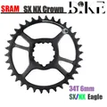 Original SRAM NX SX Eagle 12S 12 Speed 12V Chainring 34T Steel Chain Wheel Crown Crankset 6mm