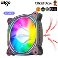 Aigo Z12 Computer Case Fan Reverse Ventoinha PC 120mm Rgb Fan Cooler 4pin PWM CPU Cooling Fan 3pin5v