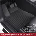 For Tesla Model Y 2023 2024 3D XPE Car Floor Mats LHD RHD Floor Liners Frunk Trunk Cargo Mat