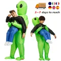 ET Alien inflatable suit Alien Monster Inflatable Costume Scary Green Alien Cosplay Costume For